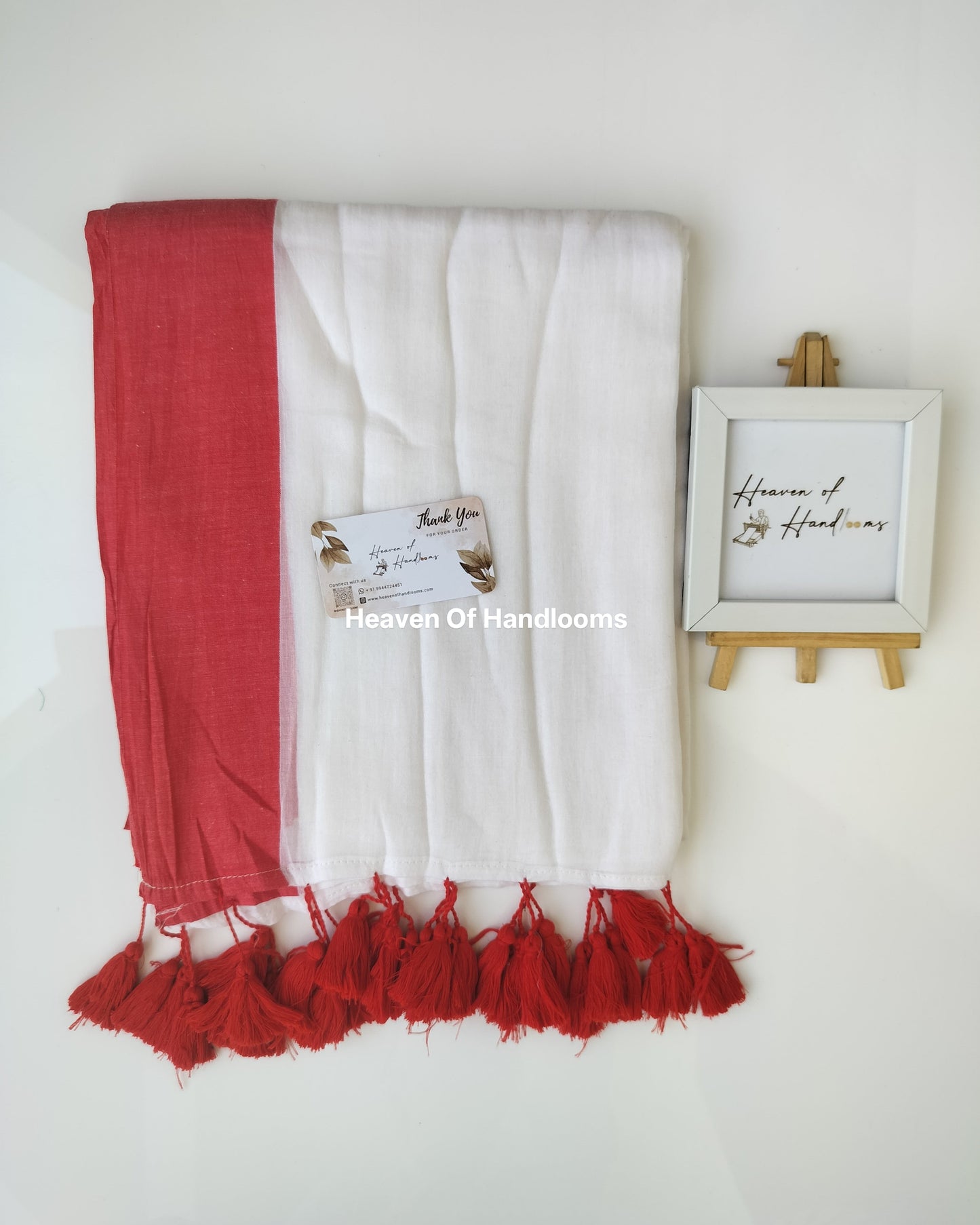 Corporate Choice - White with Barn Red Border