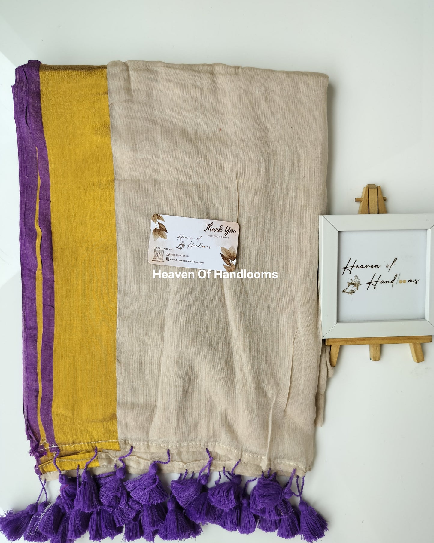 Onam-Vishu Saree - Purple Border