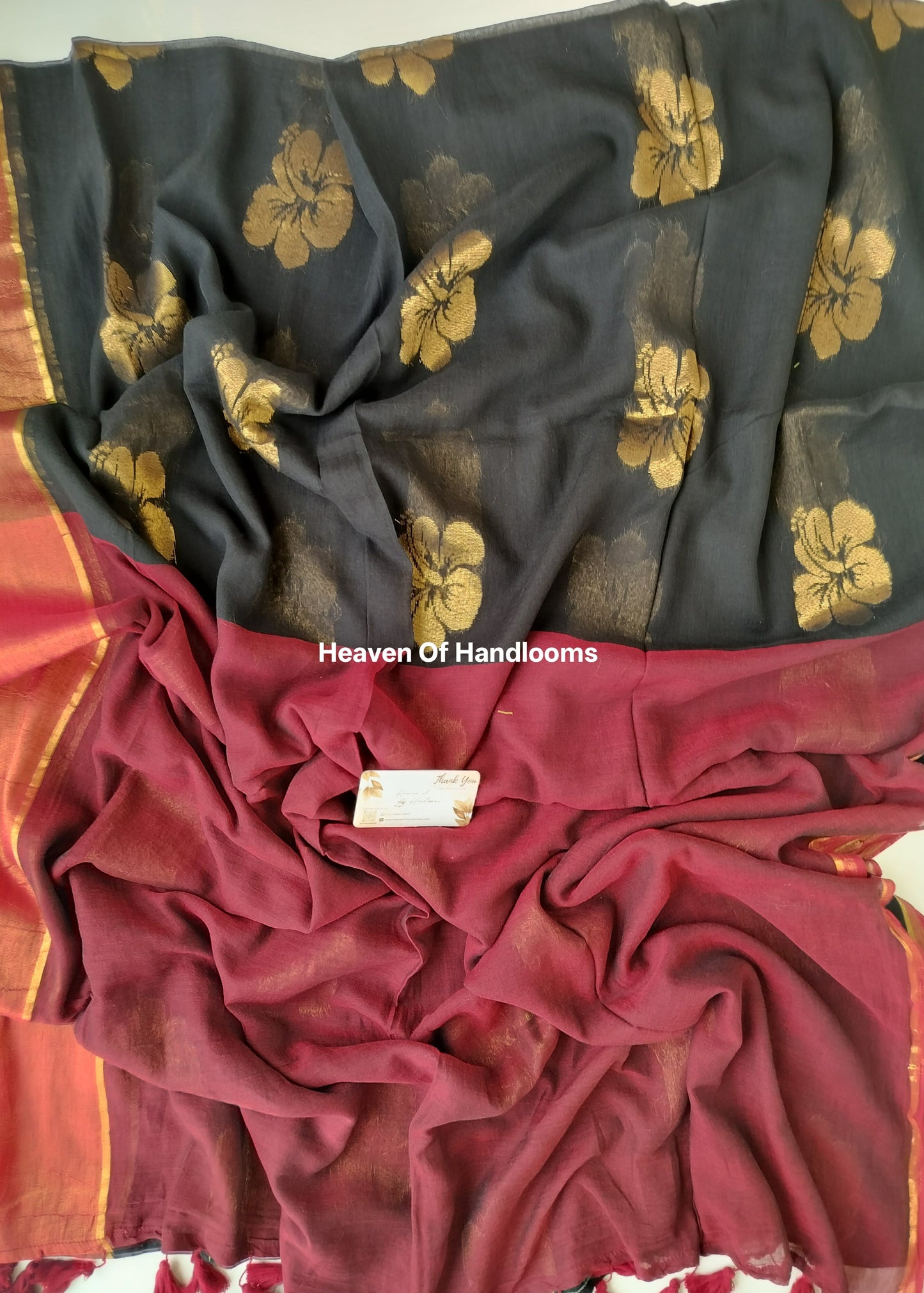 Festive Saree - Black Sembaruthi