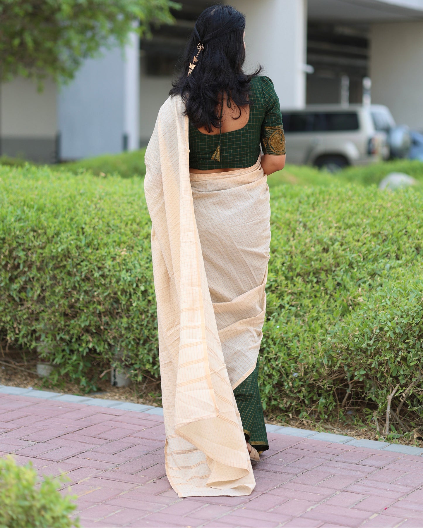Sri Zari Kattam Half And Half