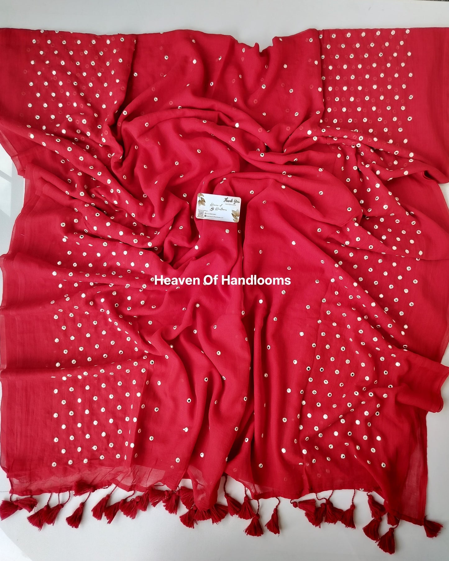 Festive Saree - Red All Over Gini