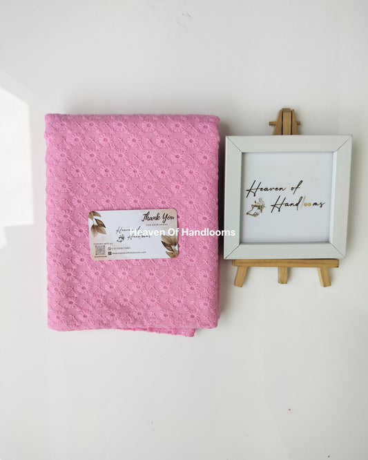 Blouse Material - Baby Pink Aqaba