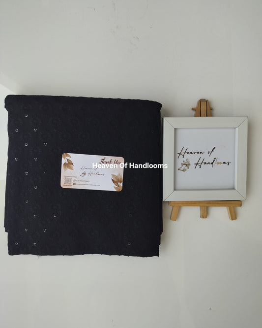 Blouse Material - Black Aqaba