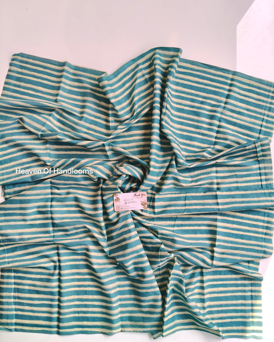 Blouse Material - Blue Line