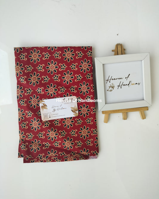 Blouse Material - Brown Print