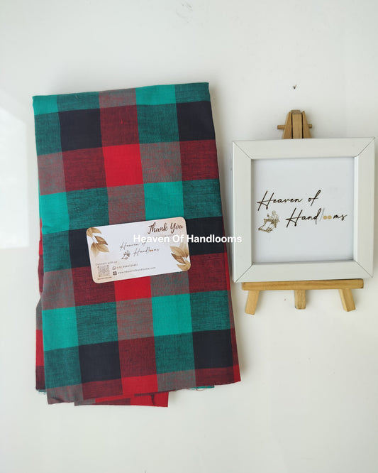 Blouse Material - Multi Checked