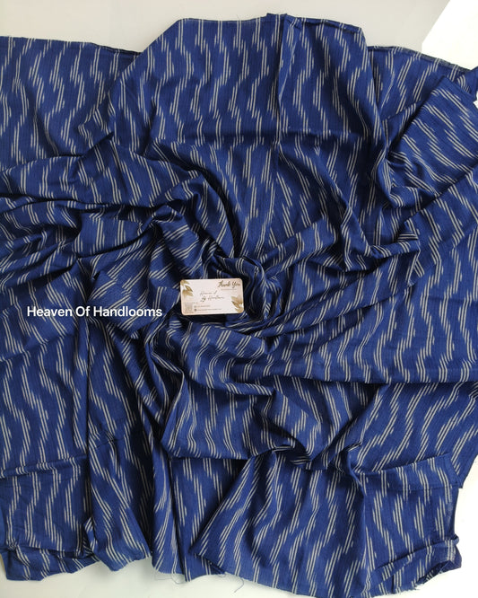 Blouse Material - Navy Ikkat