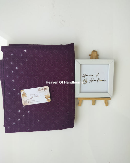 Blouse Material - Plum Aqaba