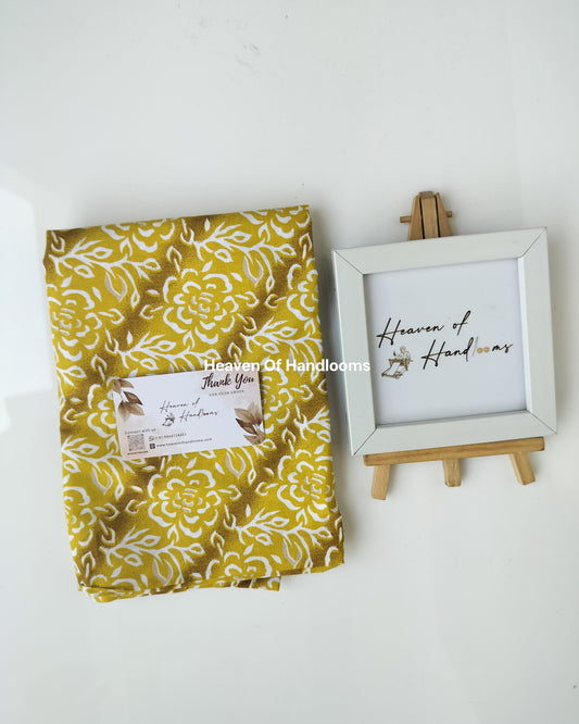 Blouse Material - Yellow Dye Rose
