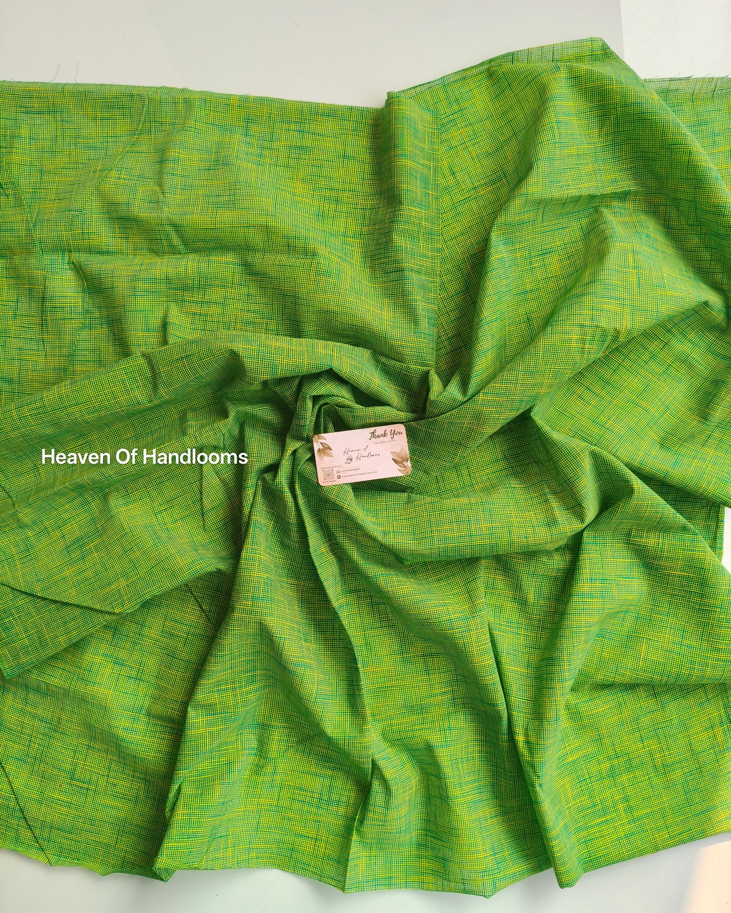 Blouse Material - lemon Green