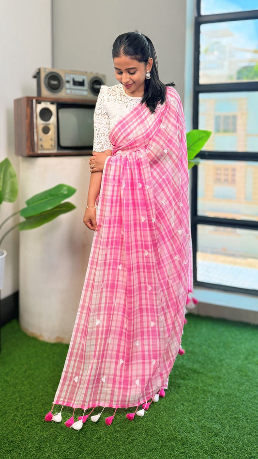 Embroidery Saree - Helen Heart