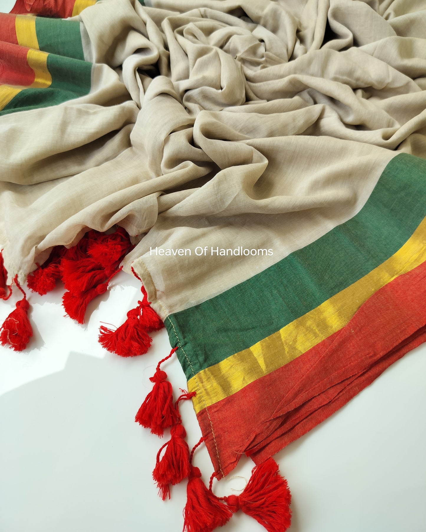 Onam-Vishu Saree - Tri Colour