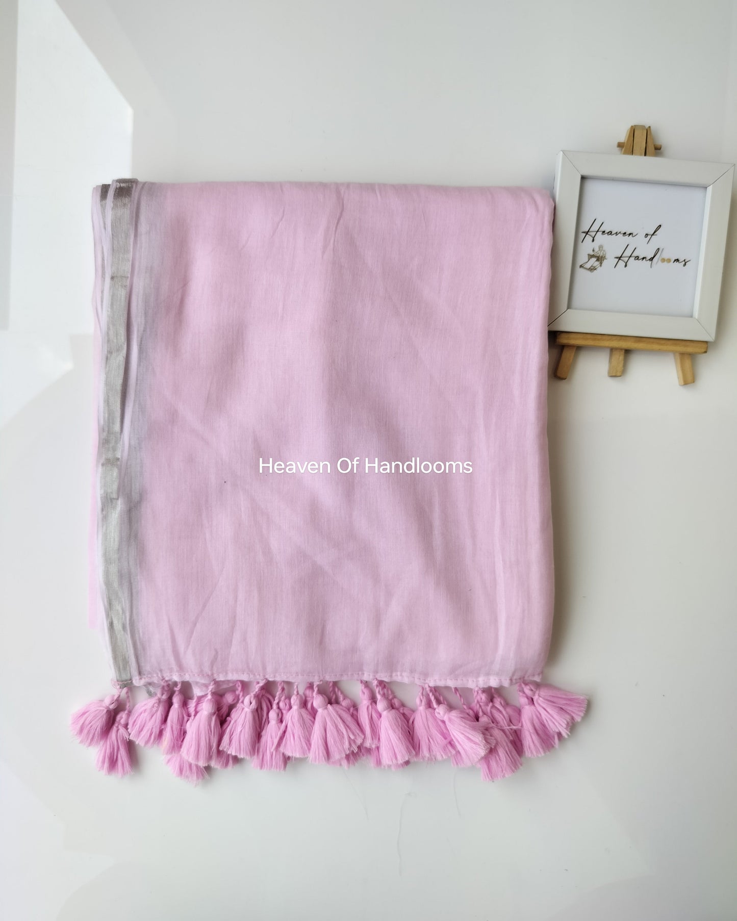 Corporate Choice  - Baby Pink with Sliver Zari