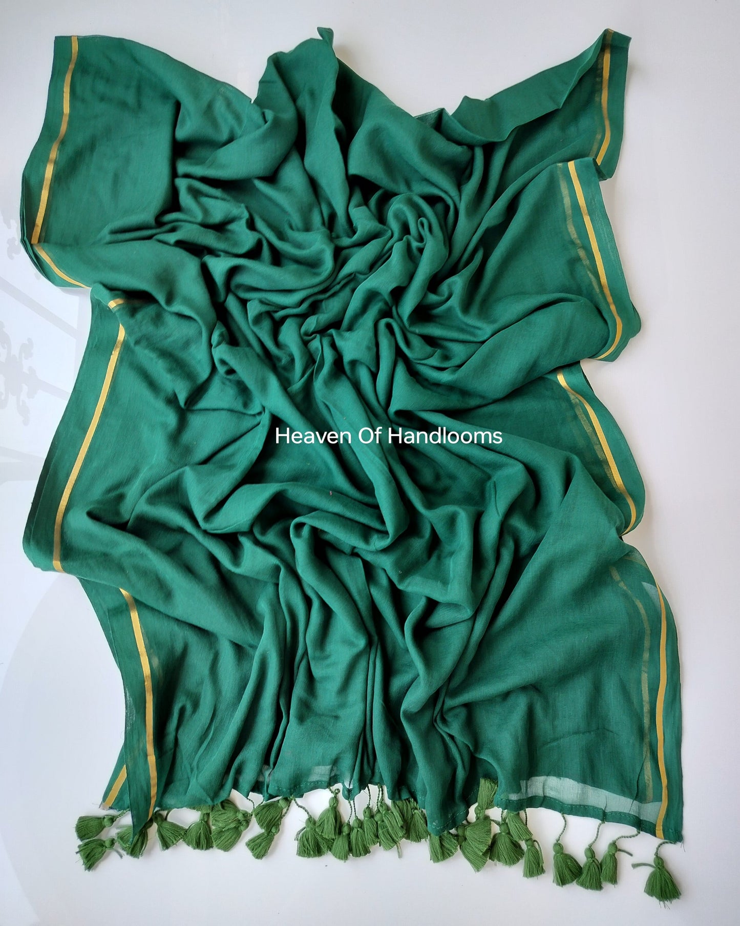Corporate Choice  -Bottle Green Golden Zari