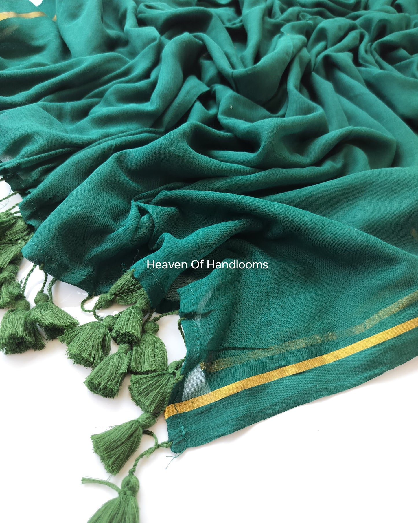 Corporate Choice  -Bottle Green Golden Zari