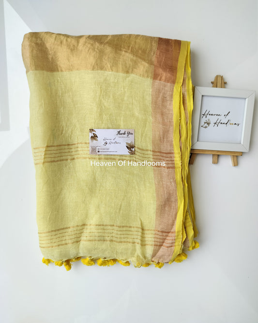 Linen by Linen - Pastal Yellow Check