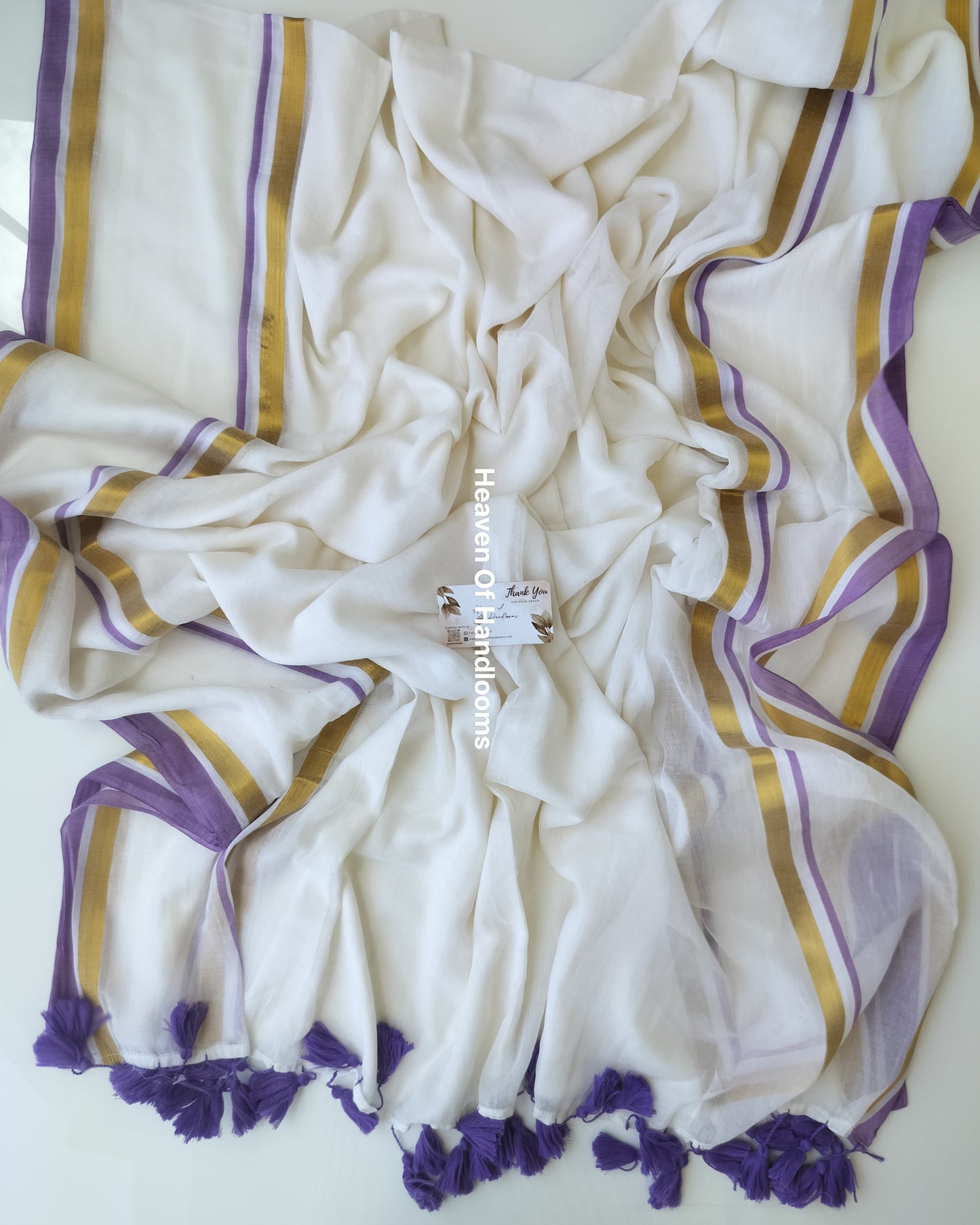 Onam-Vishu Saree - Purple Line