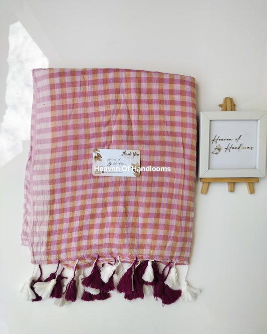 Corporate Choice  - Pale Pink and Beige Check