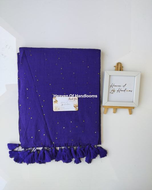 Contemporary Saree -  Marine Blue