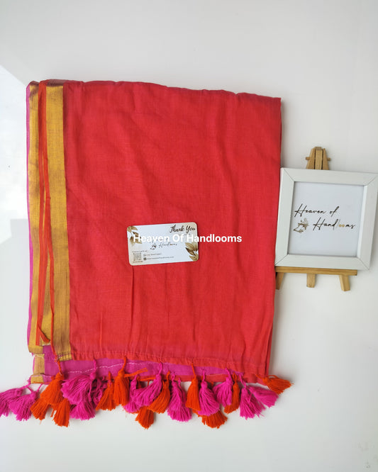 Festive Saree - Double Shaded Zari