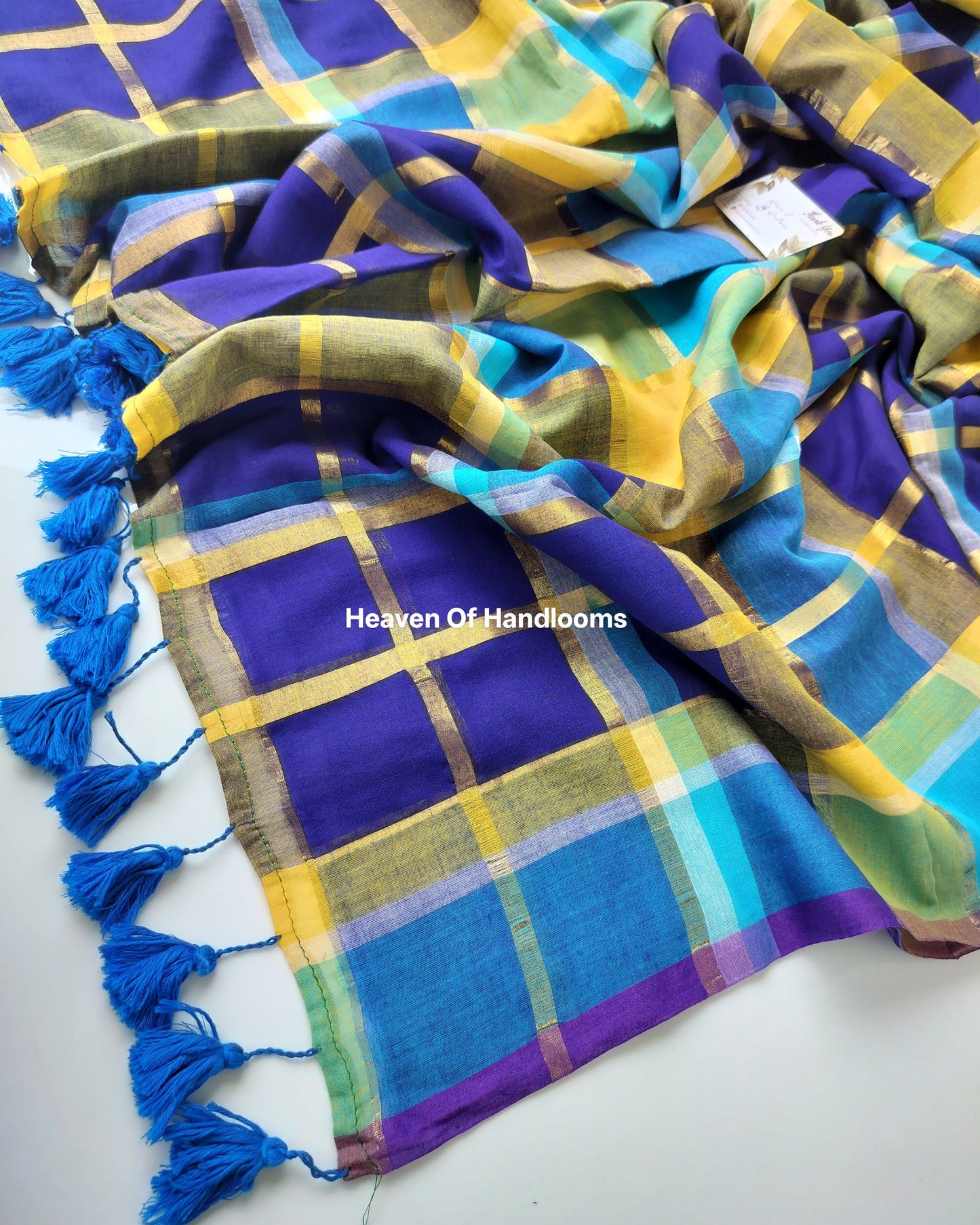 Festive Saree - Blue Kattam
