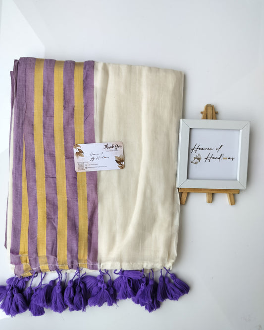 Onam-Vishu Saree - Purple Tri