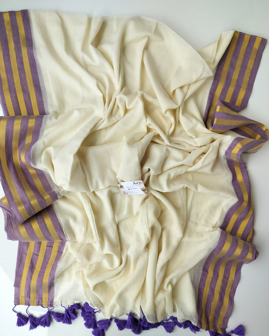 Onam-Vishu Saree - Purple Tri