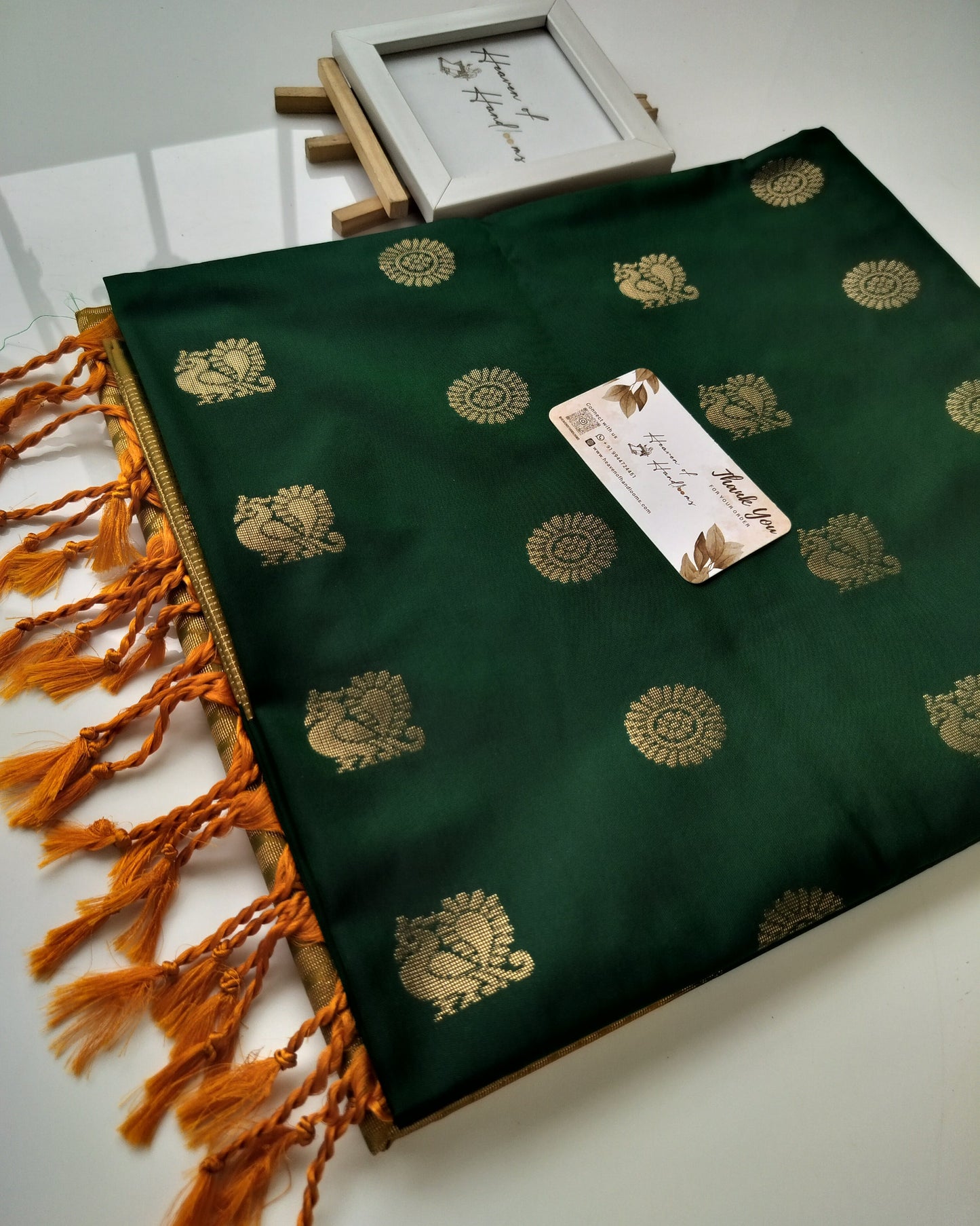 Vegan Silk Saree - Mayil Chakaram