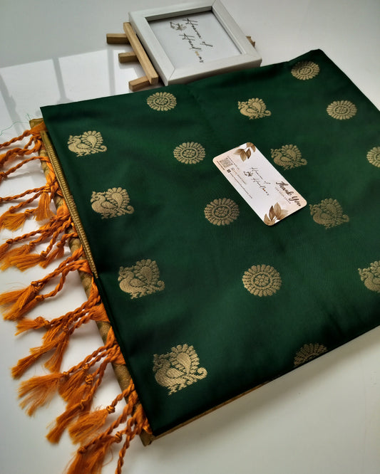 Vegan Silk Saree - Mayil Chakaram