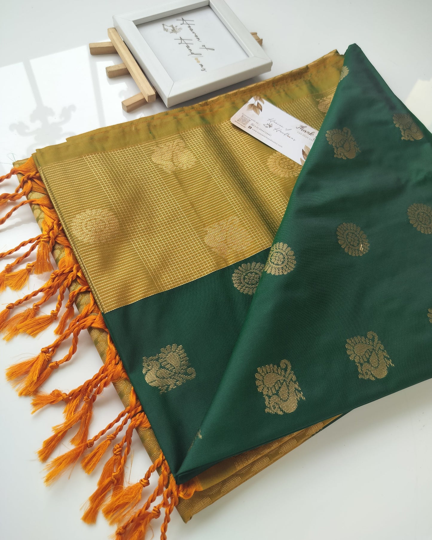 Vegan Silk Saree - Mayil Chakaram