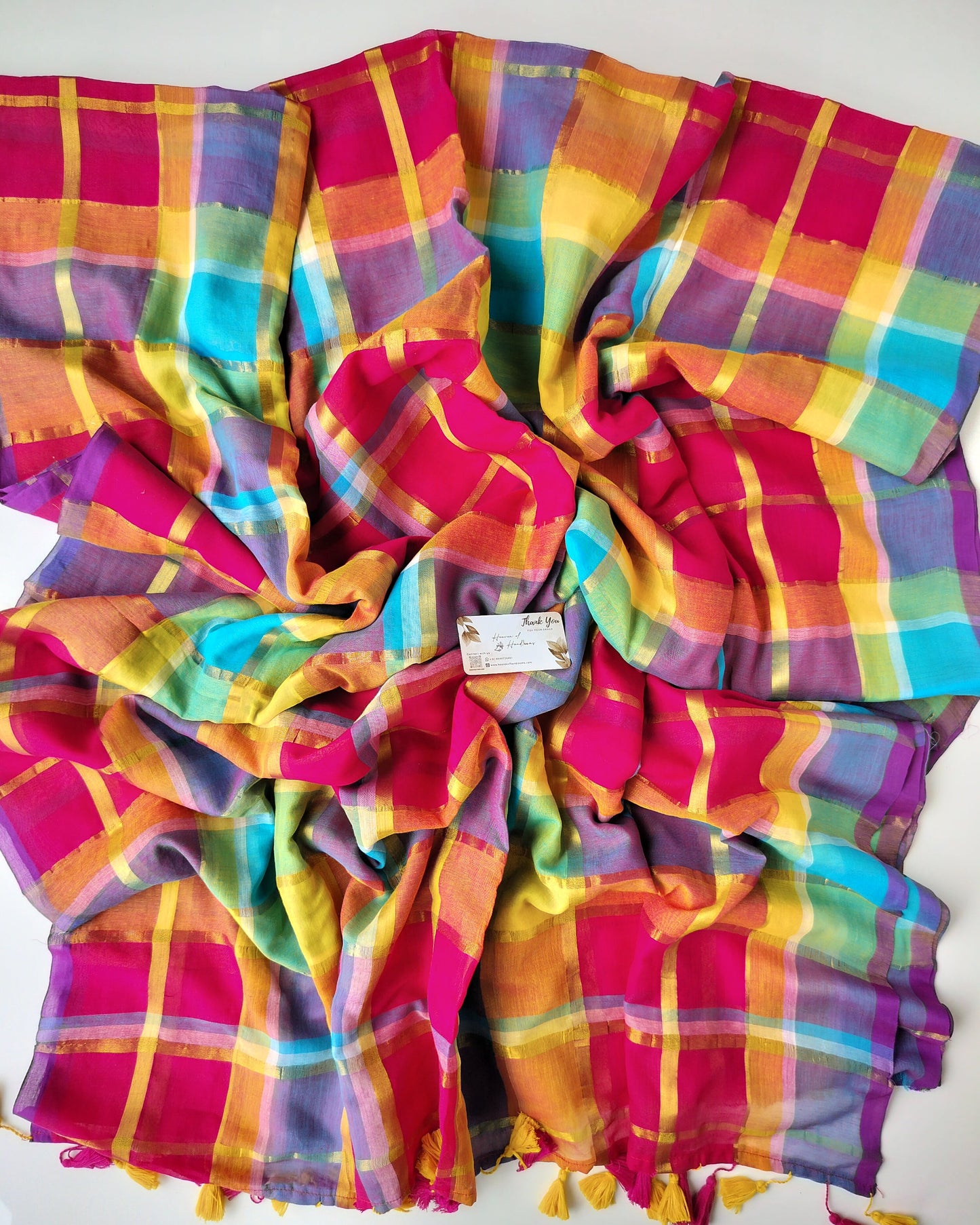 Festive Saree - Vibrant Tiles