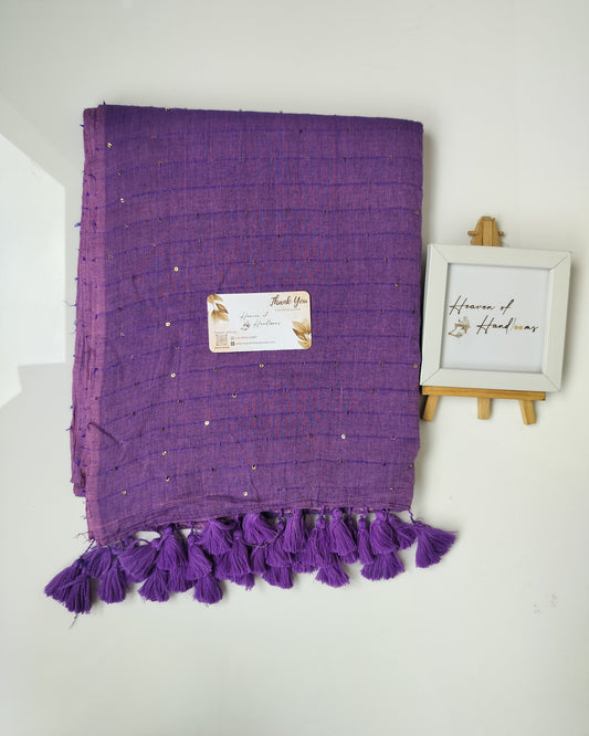 Contemporary Saree - Purple Jonaki