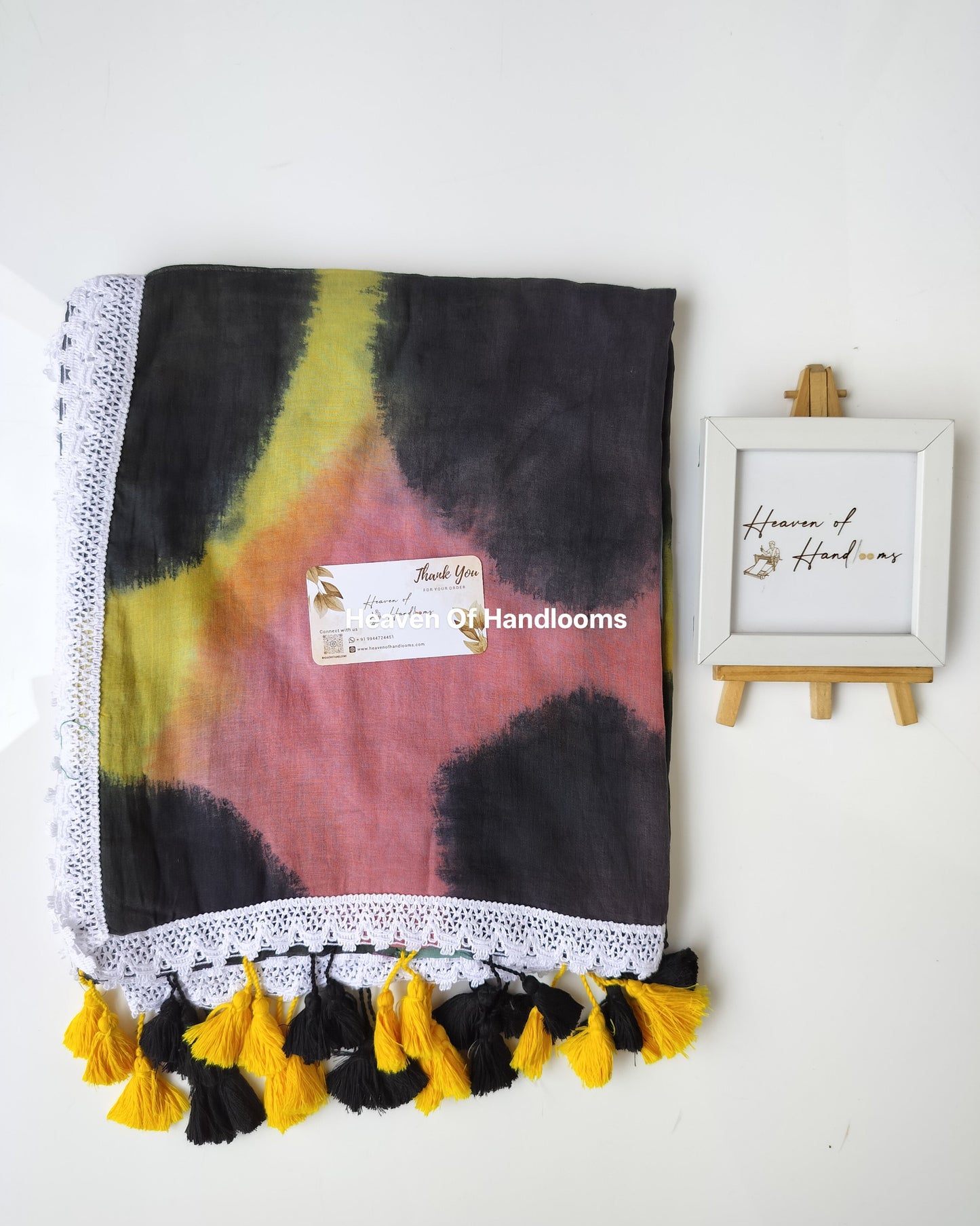 Festive Saree - Tie & Dye Lace