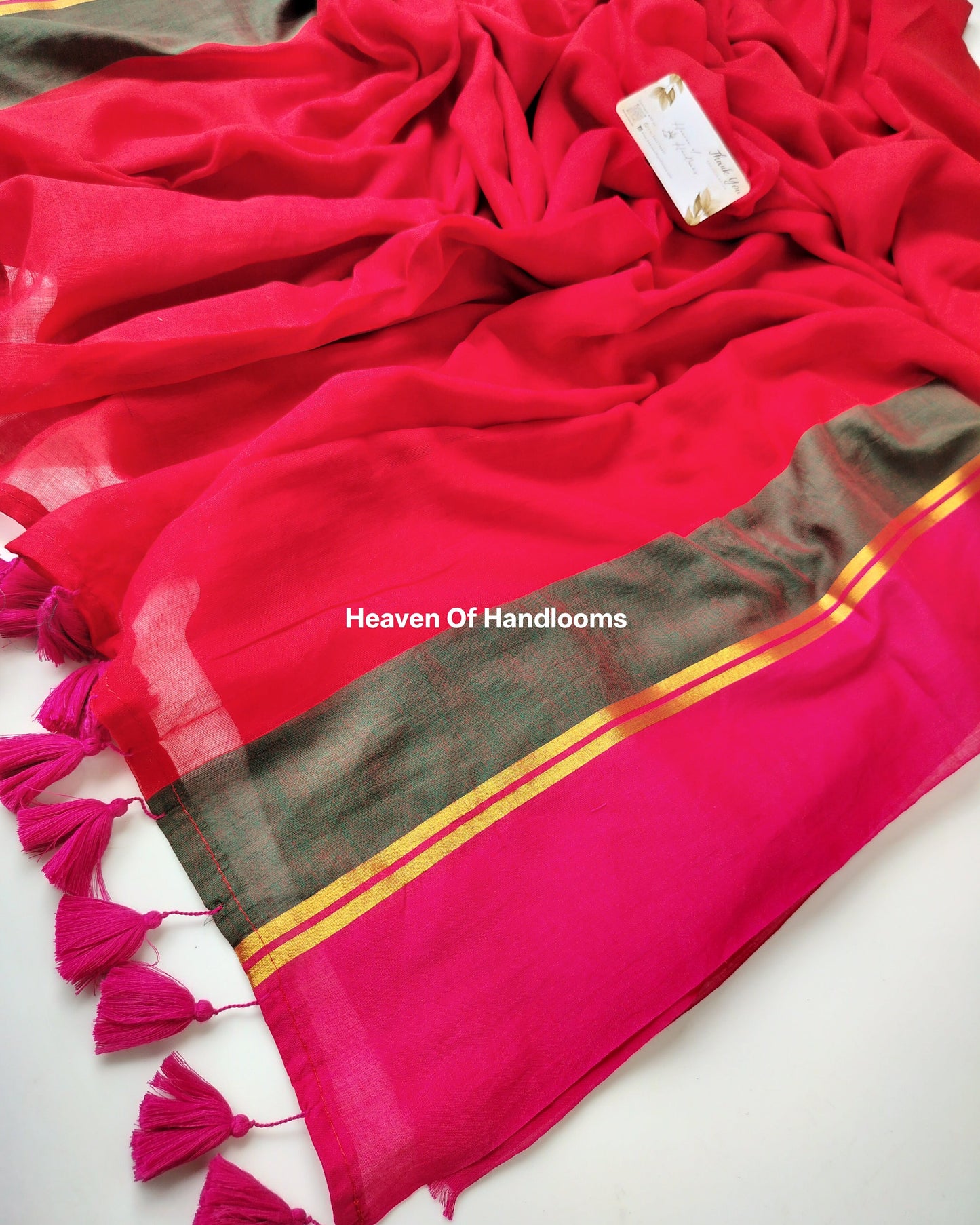 Festive Saree - Blood Red