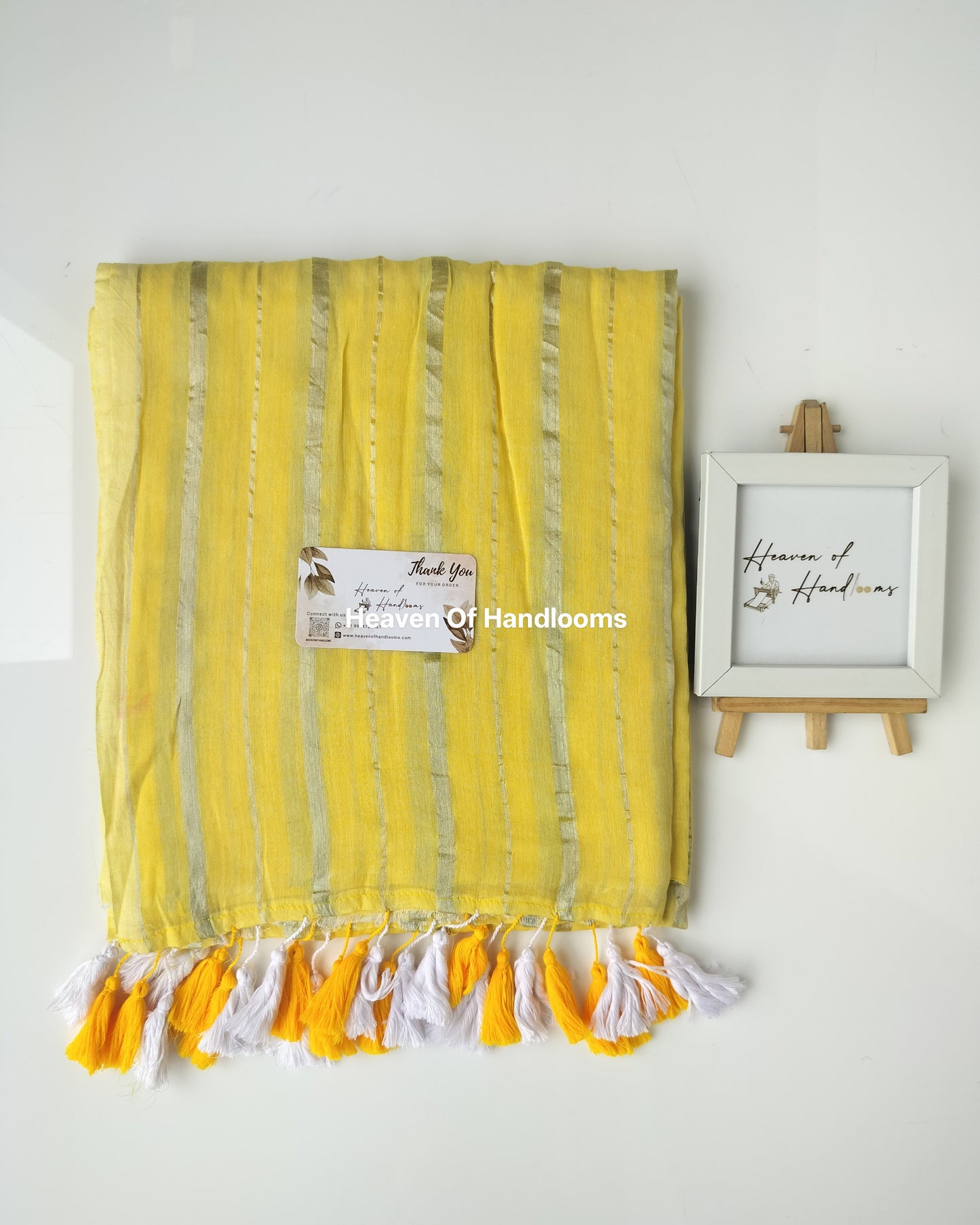 Festive Saree - Pastel Yellow Silver Zari