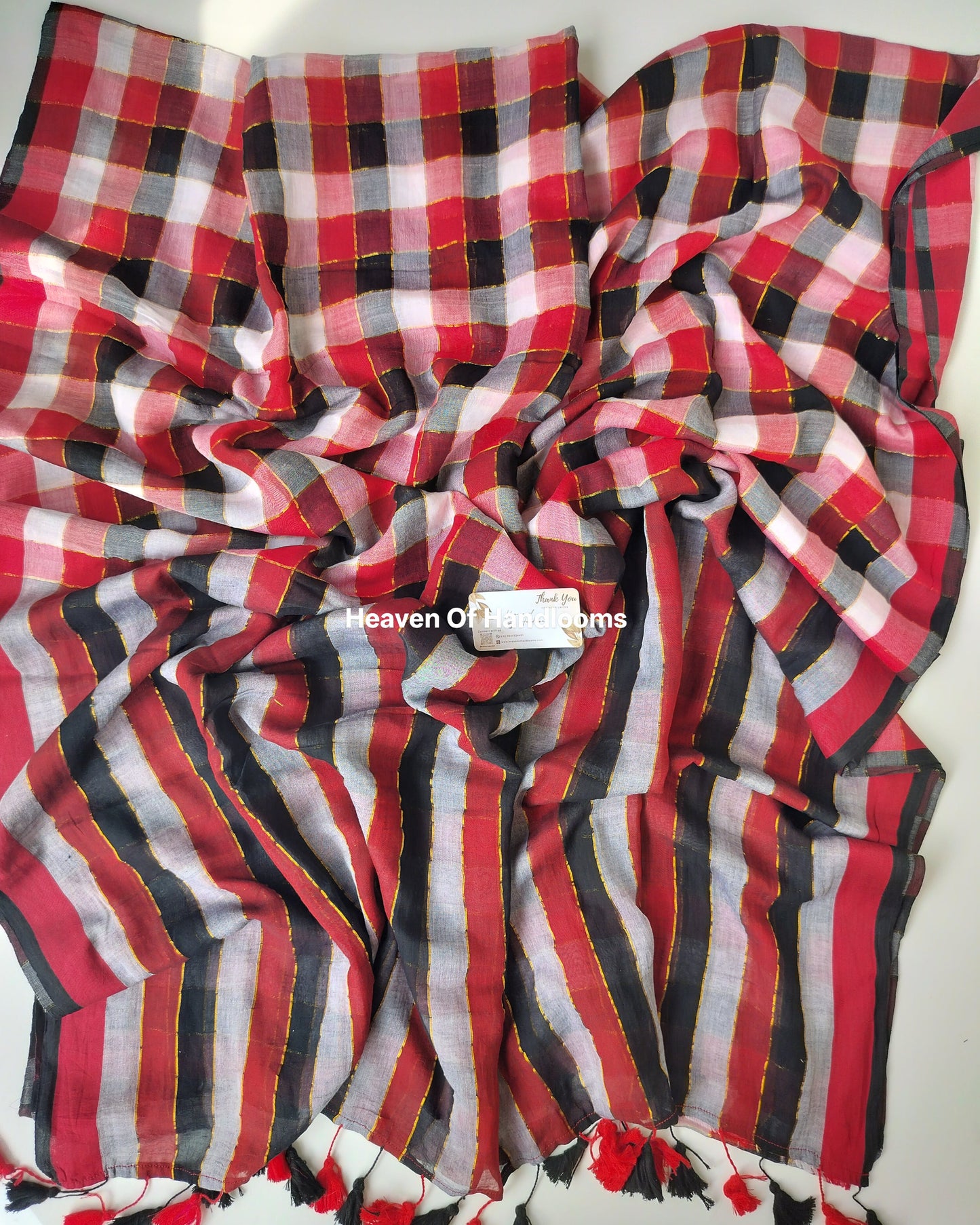 Festive Saree - Red Maroon