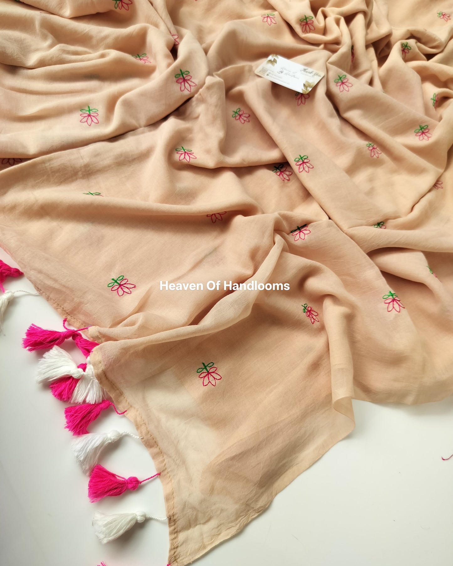 Embroidery Saree - Tiny Poo