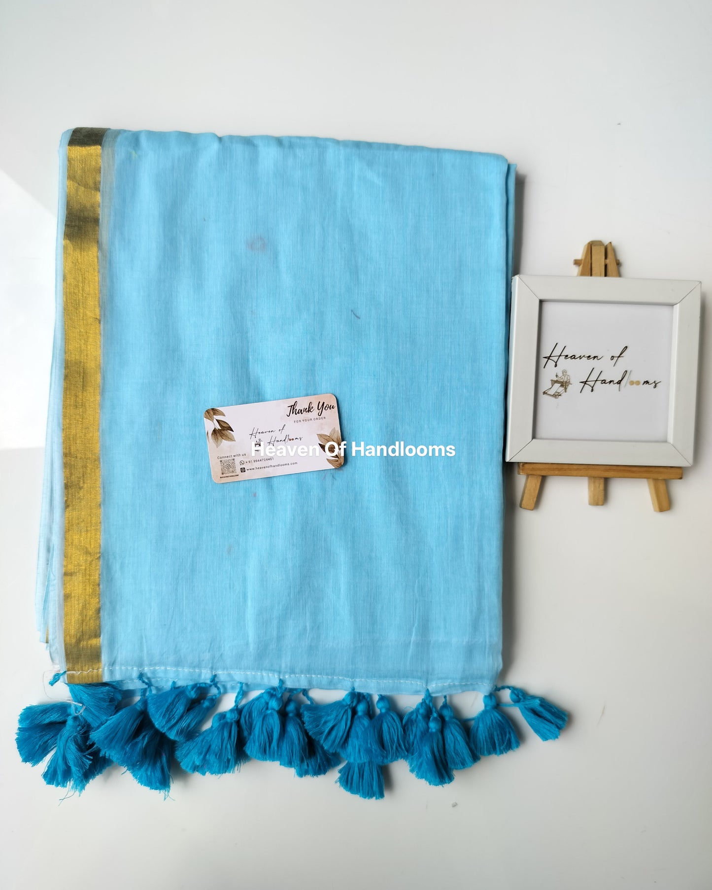 Festive Saree - Sky Zari