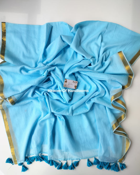 Festive Saree - Sky Zari