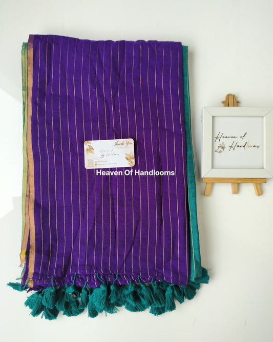 Festive Saree -  Vibrant Peacock