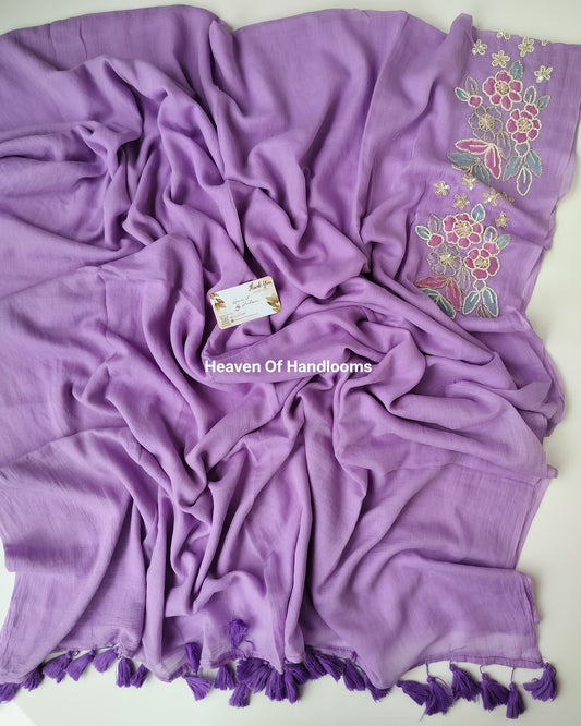 Premium Hand Stitch - Pastel Purple Katdana