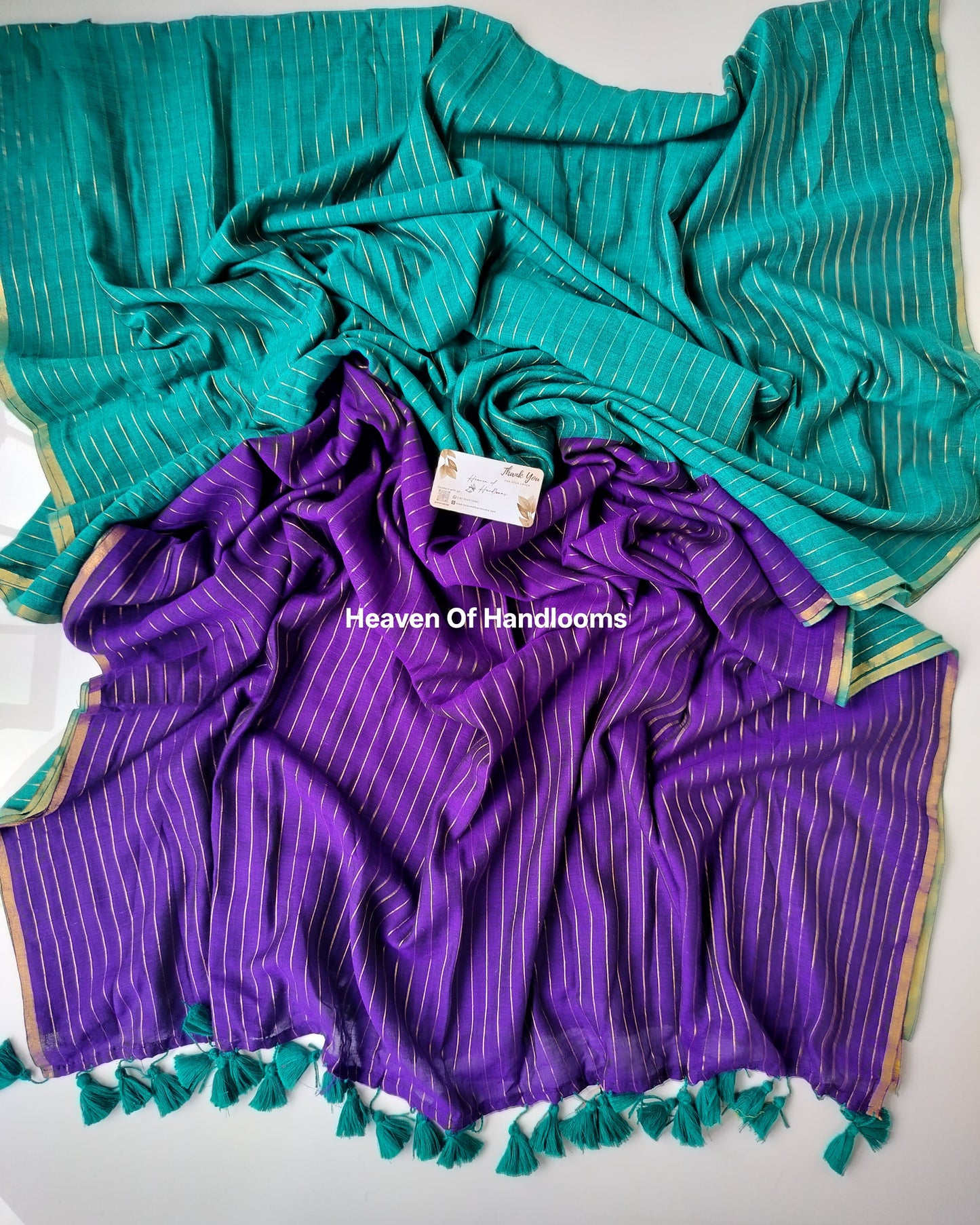 Festive Saree -  Vibrant Peacock