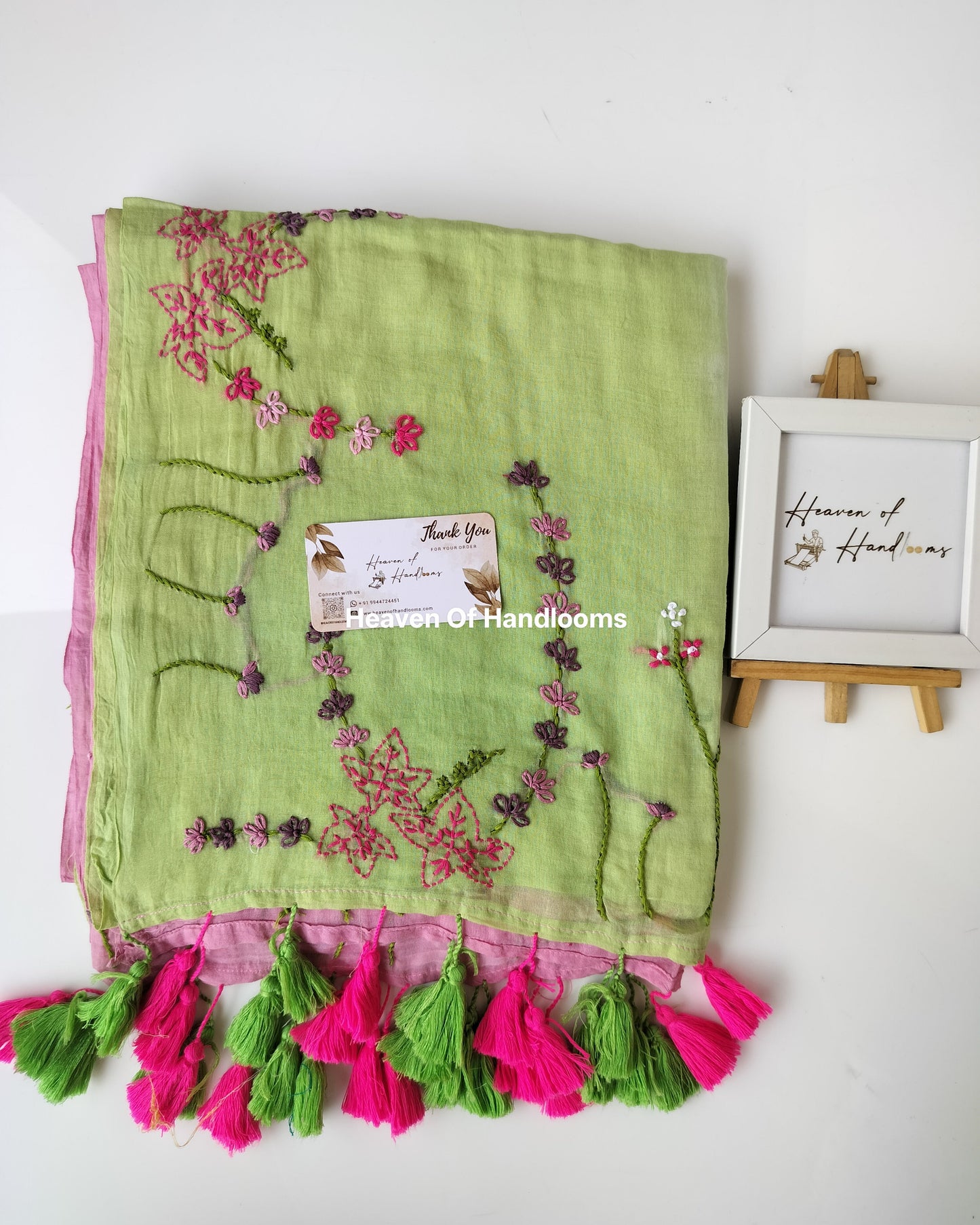 Premium Hand Stitch - Tie And Dye Garden