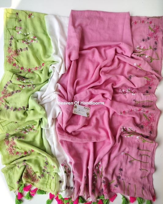 Premium Hand Stitch - Tie And Dye Garden