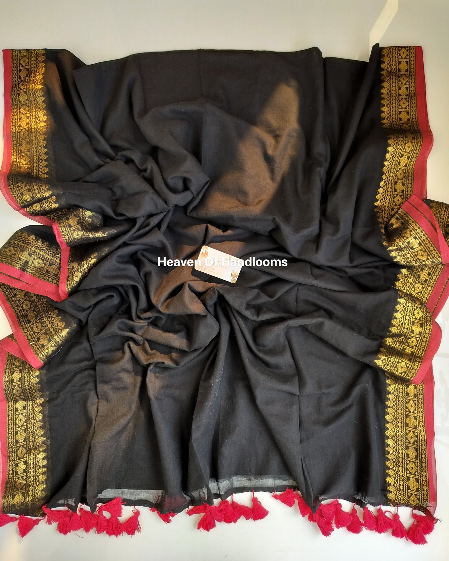 Festive Saree - Black Chetinadu