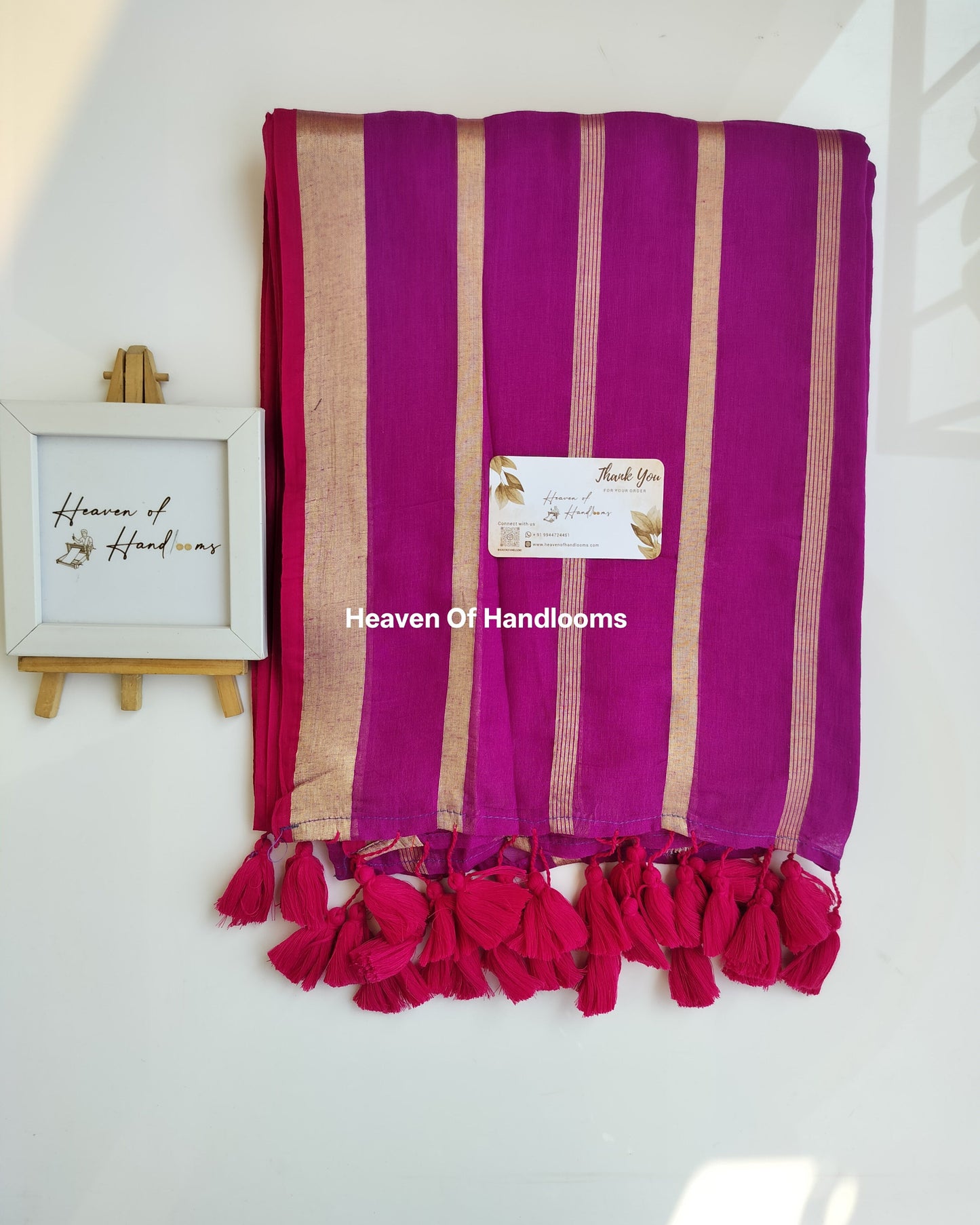 Festive Saree - Fuchsia