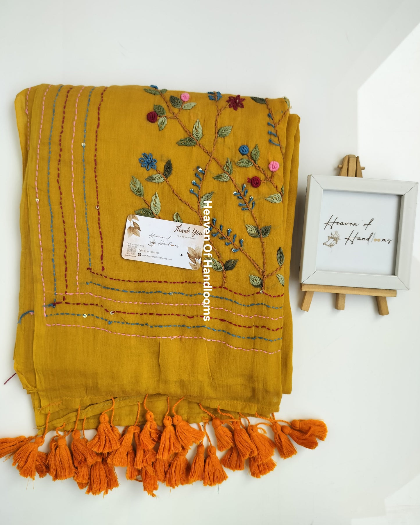 Premium Hand Stitch - Mustard Bullion