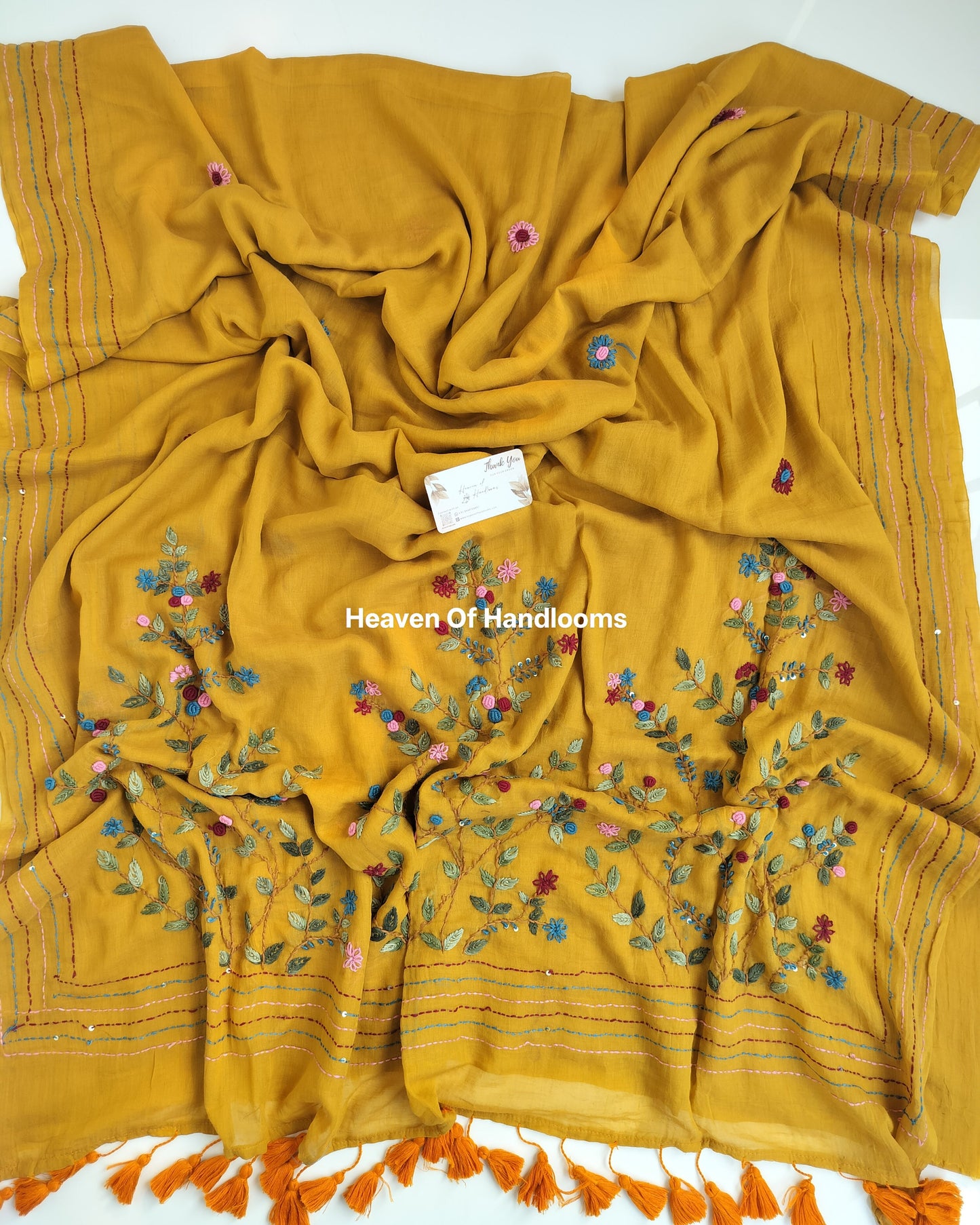 Premium Hand Stitch - Mustard Bullion