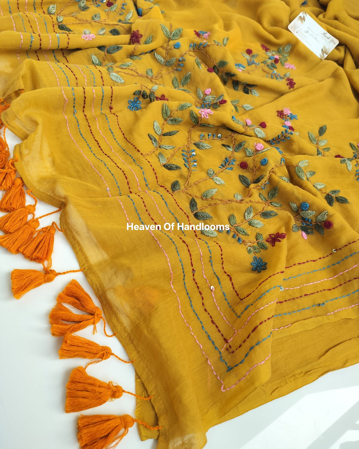 Premium Hand Stitch - Mustard Bullion