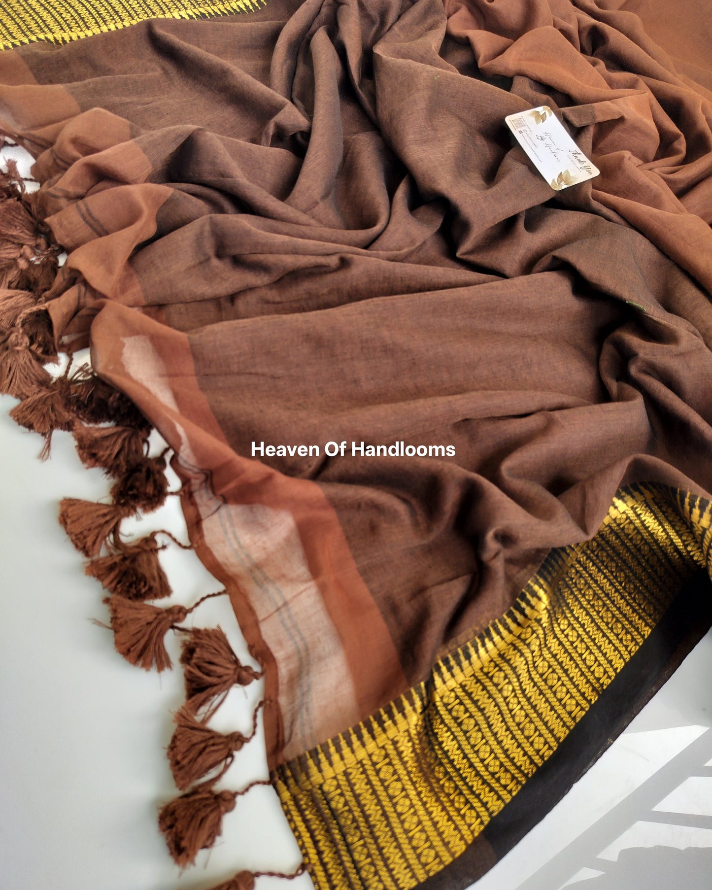 Festive Saree - Brown Kanchi